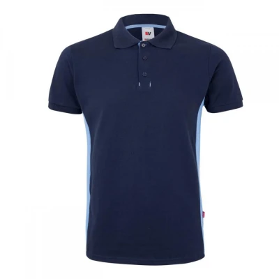 Tricou polo cu mânecă scurtă, în două tonuri 10550 / Velilla / Tricouri POLO (cu guler si nasturi)