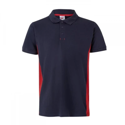 Tricou polo cu mânecă scurtă, în două tonuri 10550 / Velilla / Tricouri POLO (cu guler si nasturi)