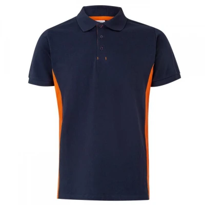 Tricou polo cu mânecă scurtă, în două tonuri 10550 / Velilla / Tricouri POLO (cu guler si nasturi)
