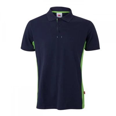 Tricou polo cu mânecă scurtă, în două tonuri 10550 / Velilla / Tricouri POLO (cu guler si nasturi)