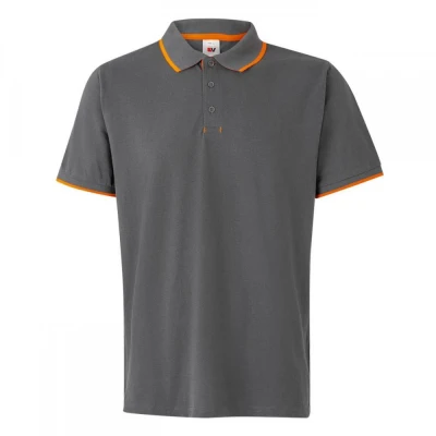 Tricou polo cu mânecă scurtă, în două tonuri 10550 / Velilla / Tricouri POLO (cu guler si nasturi)