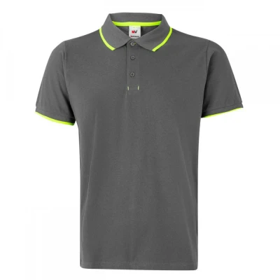 Tricou polo cu mânecă scurtă, în două tonuri 10550 / Velilla / Tricouri POLO (cu guler si nasturi)