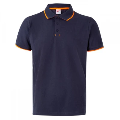 Tricou polo cu mânecă scurtă, în două tonuri 10550 / Velilla / Tricouri POLO (cu guler si nasturi)