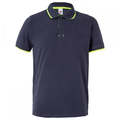 Tricou polo cu mânecă scurtă, în două tonuri 10550 / Velilla / Tricouri POLO (cu guler si nasturi)