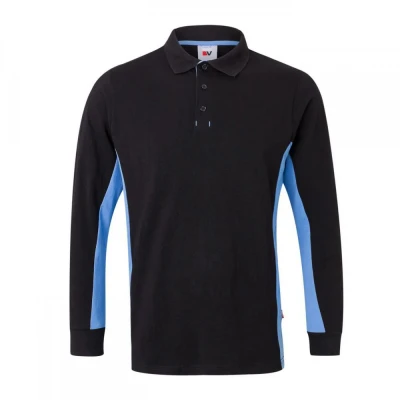 Tricou polo cu mânecă lungă, în două tonuri 105514 / Velilla / Tricouri cu maneca lunga