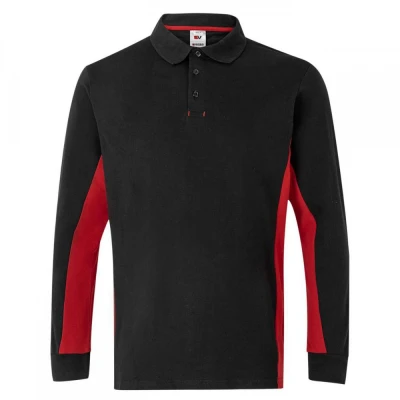 Tricou polo cu mânecă lungă, în două tonuri 105514 / Velilla / Tricouri cu maneca lunga