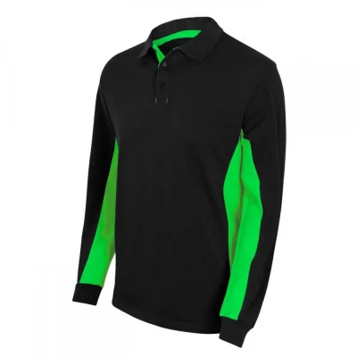 Tricou polo cu mânecă lungă, în două tonuri 105514 / Velilla / Tricouri cu maneca lunga