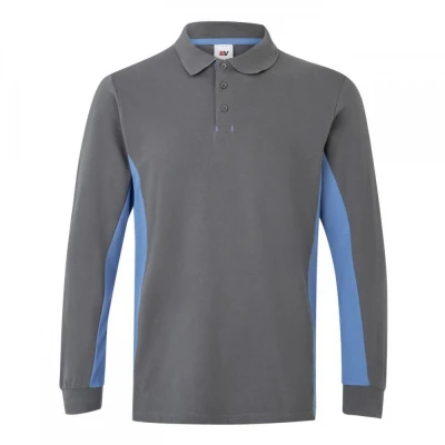 Tricou polo cu mânecă lungă, în două tonuri 105514 / Velilla / Tricouri cu maneca lunga