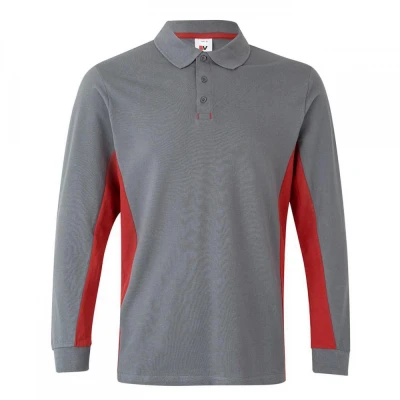 Tricou polo cu mânecă lungă, în două tonuri 105514 / Velilla / Tricouri cu maneca lunga