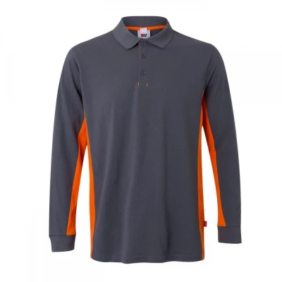 Tricou polo cu mânecă lungă, în două tonuri 105514 / Velilla / Tricouri cu maneca lunga