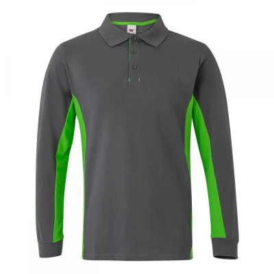 Tricou polo cu mânecă lungă, în două tonuri 105514 / Velilla / Tricouri cu maneca lunga