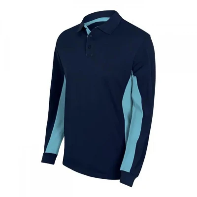 Tricou polo cu mânecă lungă, în două tonuri 105514 / Velilla / Tricouri cu maneca lunga