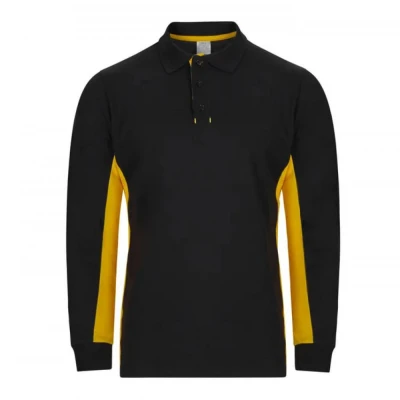 Tricou polo cu mânecă lungă, în două tonuri 105514 / Velilla / Tricouri cu maneca lunga