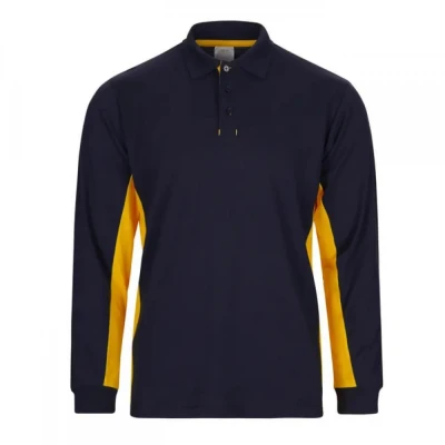 Tricou polo cu mânecă lungă, în două tonuri 105514 / Velilla / Tricouri cu maneca lunga