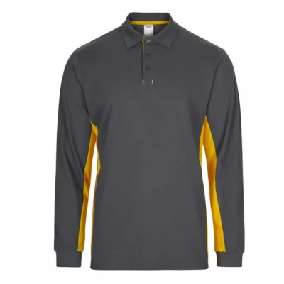 Tricou polo cu mânecă lungă, în două tonuri 105514 / Velilla / Tricouri cu maneca lunga