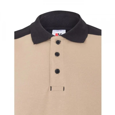 Tricou polo stretch, cu mânecă scurtă, în două ton / Velilla / Tricouri POLO (cu guler si nasturi)
