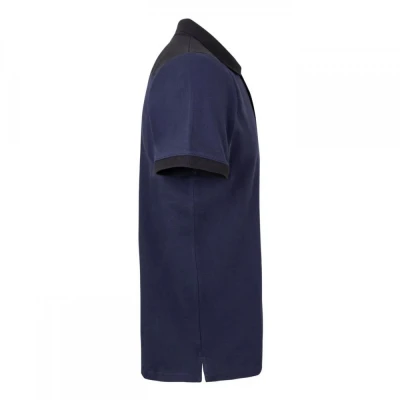 Tricou polo stretch, cu mânecă scurtă, în două ton / Velilla / Tricouri POLO (cu guler si nasturi)