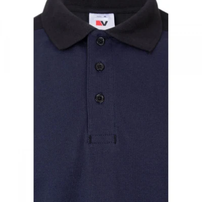 Tricou polo stretch, cu mânecă scurtă, în două ton / Velilla / Tricouri POLO (cu guler si nasturi)