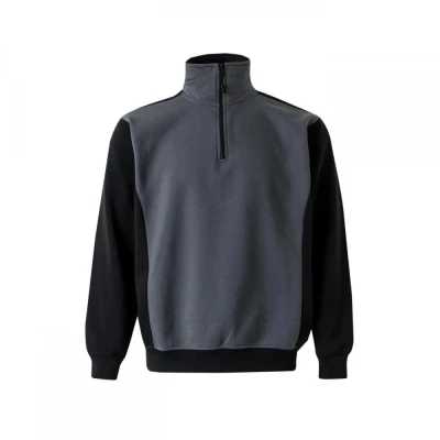 Hanorac cu fermoar scurt, în două tonuri 105703 / Velilla / Hanorace, Fleece, Fashion