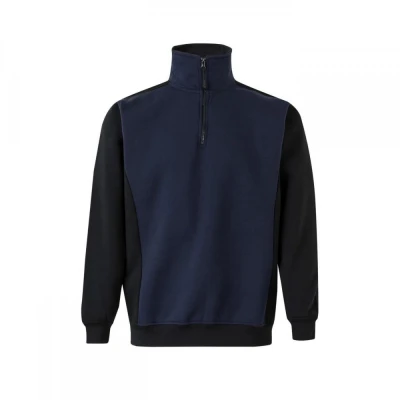 Hanorac cu fermoar scurt, în două tonuri 105703 / Velilla / Hanorace, Fleece, Fashion