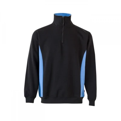 Hanorac cu jumătate de fermoar, în două tonuri 105 / Velilla / Hanorace, Fleece, Fashion