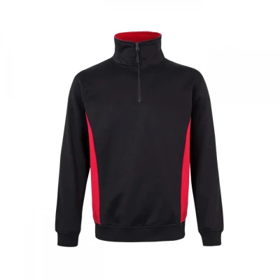 Hanorac cu jumătate de fermoar, în două tonuri 105 / Velilla / Hanorace, Fleece, Fashion