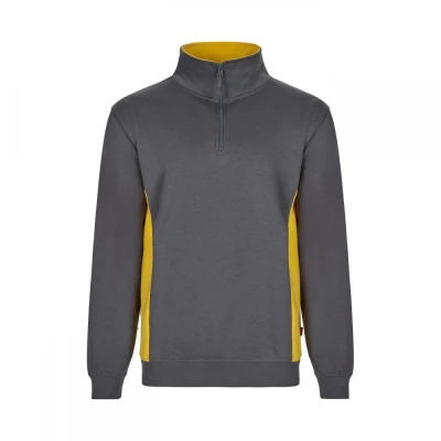 Hanorac cu jumătate de fermoar, în două tonuri 105 / Velilla / Hanorace, Fleece, Fashion