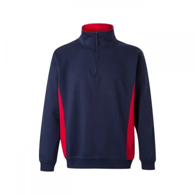 Hanorac cu jumătate de fermoar, în două tonuri 105 / Velilla / Hanorace, Fleece, Fashion