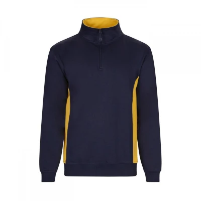 Hanorac cu jumătate de fermoar, în două tonuri 105 / Velilla / Hanorace, Fleece, Fashion
