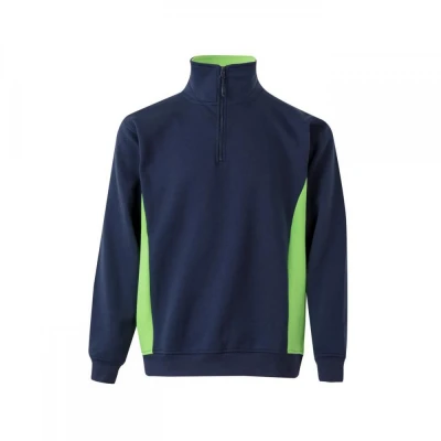 Hanorac cu jumătate de fermoar, în două tonuri 105 / Velilla / Hanorace, Fleece, Fashion