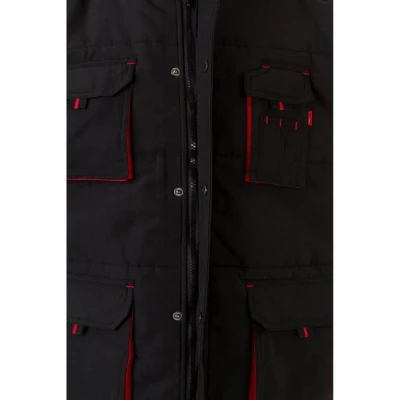 Vestă căptușită, în două tonuri, cu buzunare multi / Velilla / Veste vatuite, de iarna