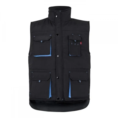 Vestă căptușită, în două tonuri, cu buzunare multi / Velilla / Veste vatuite, de iarna