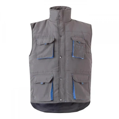 Vestă căptușită, în două tonuri, cu buzunare multi / Velilla / Veste vatuite, de iarna