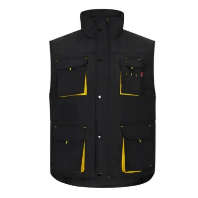 Vestă căptușită, în două tonuri, cu buzunare multi / Velilla / Veste vatuite, de iarna