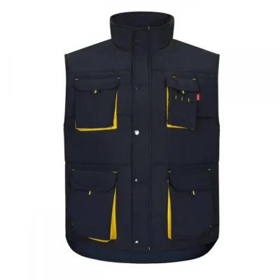 Vestă căptușită, în două tonuri, cu buzunare multi / Velilla / Veste vatuite, de iarna