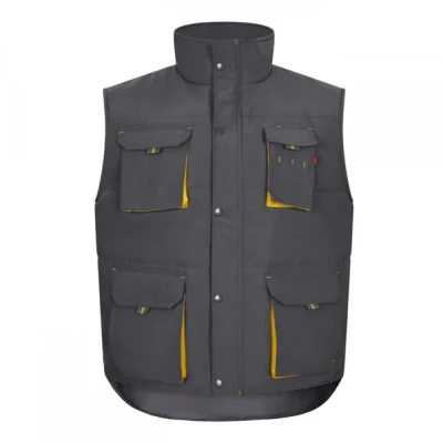 Vestă căptușită, în două tonuri, cu buzunare multi / Velilla / Veste vatuite, de iarna
