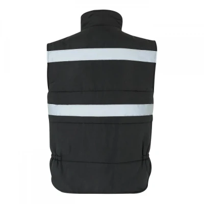 Vestă căptușită, cu benzi reflectorizante și buzun / Velilla / Veste vatuite, de iarna