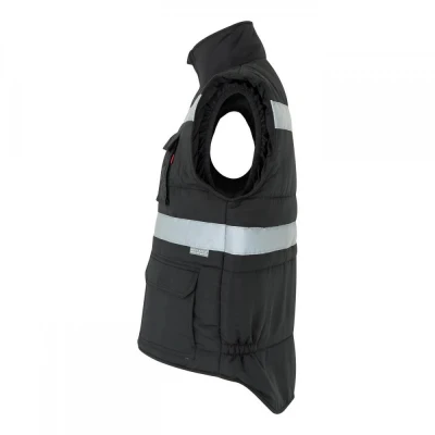 Vestă căptușită, cu benzi reflectorizante și buzun / Velilla / Veste vatuite, de iarna
