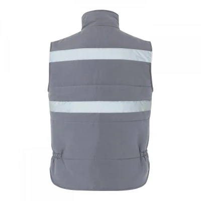 Vestă căptușită, cu benzi reflectorizante și buzun / Velilla / Veste vatuite, de iarna