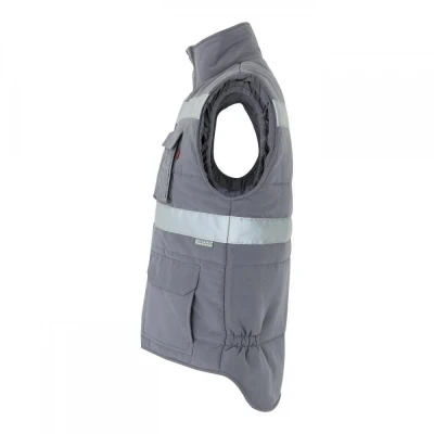 Vestă căptușită, cu benzi reflectorizante și buzun / Velilla / Veste vatuite, de iarna