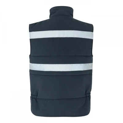 Vestă căptușită, cu benzi reflectorizante și buzun / Velilla / Veste vatuite, de iarna