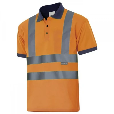 Tricou polo cu mânecă scurtă, de înaltă vizibilita / Velilla / Reflectorizanta