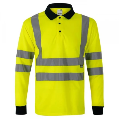 Tricou polo cu mânecă lungă, de înaltă vizibilitat / Velilla / Reflectorizanta