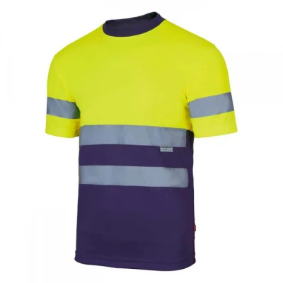 Tricou tehnic de înaltă vizibilitate, în două tonu / Velilla / Reflectorizanta