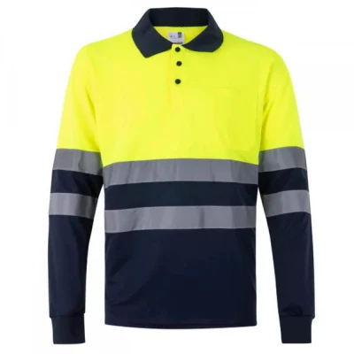 Tricou polo cu mânecă lungă, de înaltă vizibilitat / Velilla / Reflectorizanta