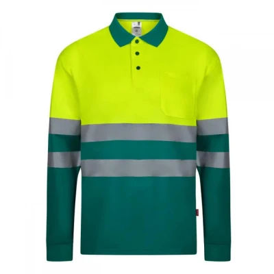 Tricou polo cu mânecă lungă, de înaltă vizibilitat / Velilla / Reflectorizanta