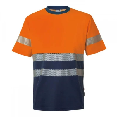 Tricou din bumbac, de înaltă vizibilitate, în două / Velilla / Reflectorizanta