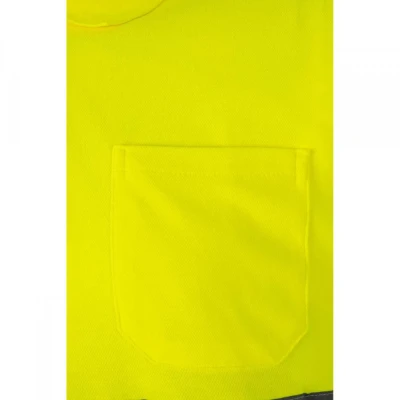 Tricou polo din bumbac, cu mânecă scurtă, de înalt / Velilla / Reflectorizanta