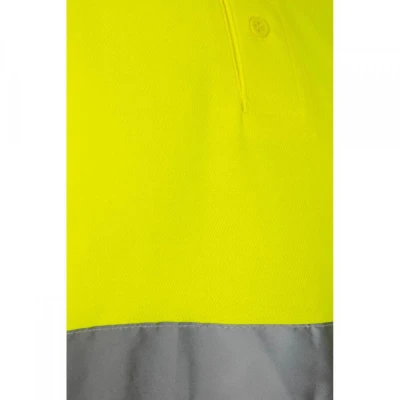 Tricou polo din bumbac, cu mânecă scurtă, de înalt / Velilla / Reflectorizanta