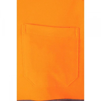 Tricou polo din bumbac, cu mânecă scurtă, de înalt / Velilla / Reflectorizanta